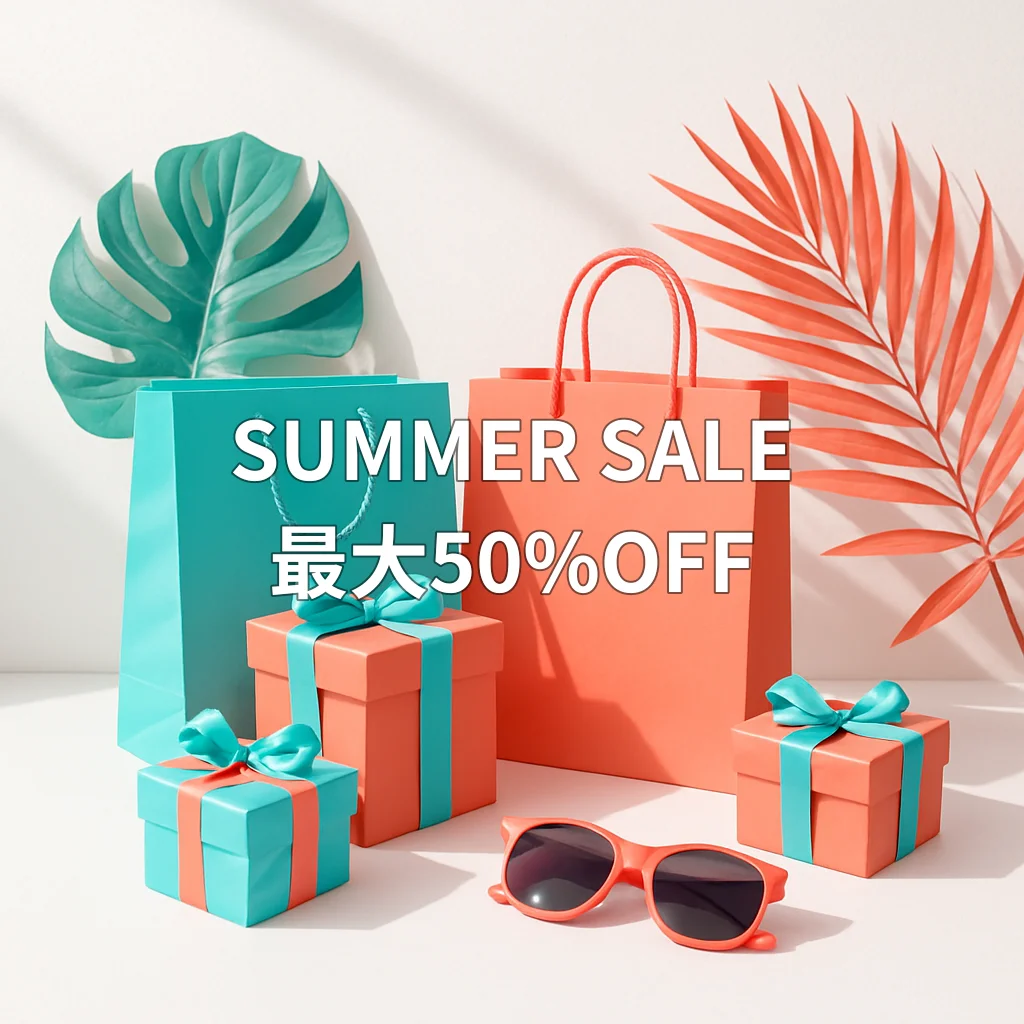 夏のBIGセール開催中！全品最大50%OFF
