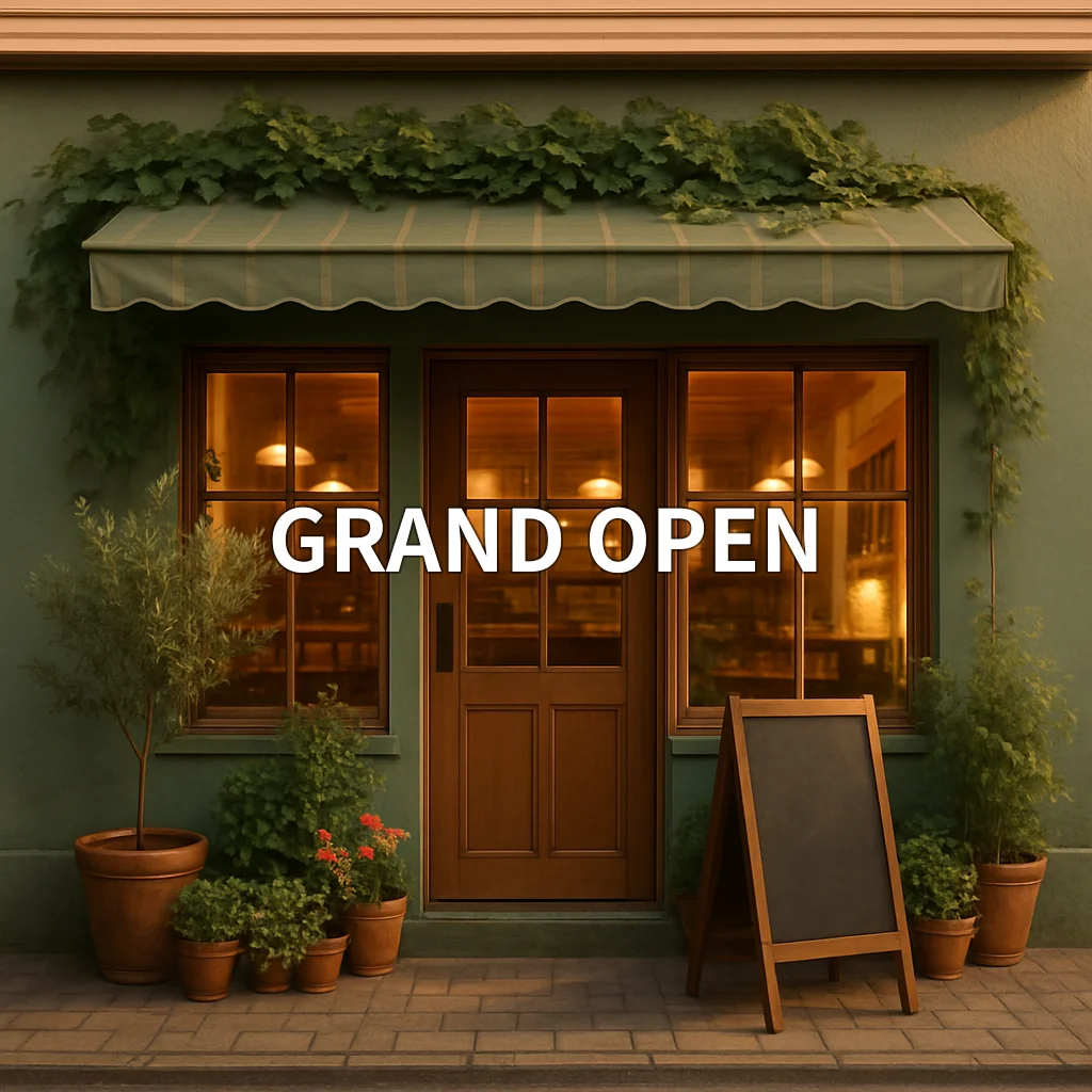 ついにグランドオープン！緑に囲まれた癒しの空間